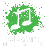 Be Natural Music White Logo