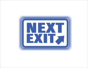 Next exit logo