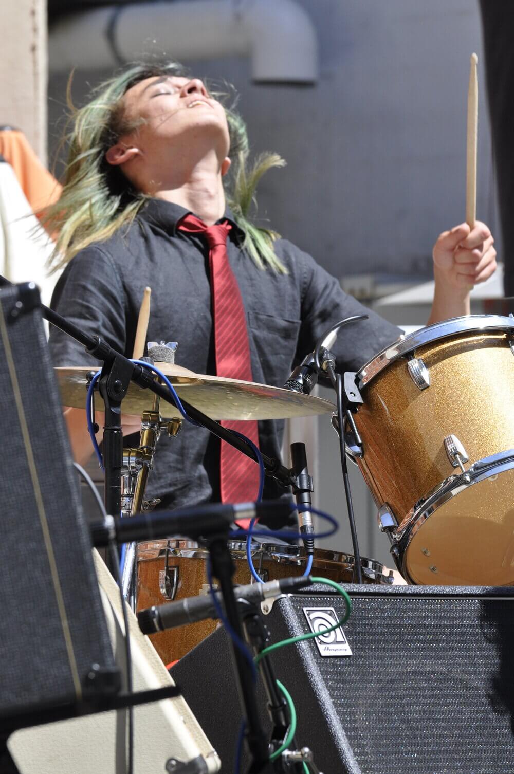 Drummer Drummer performing