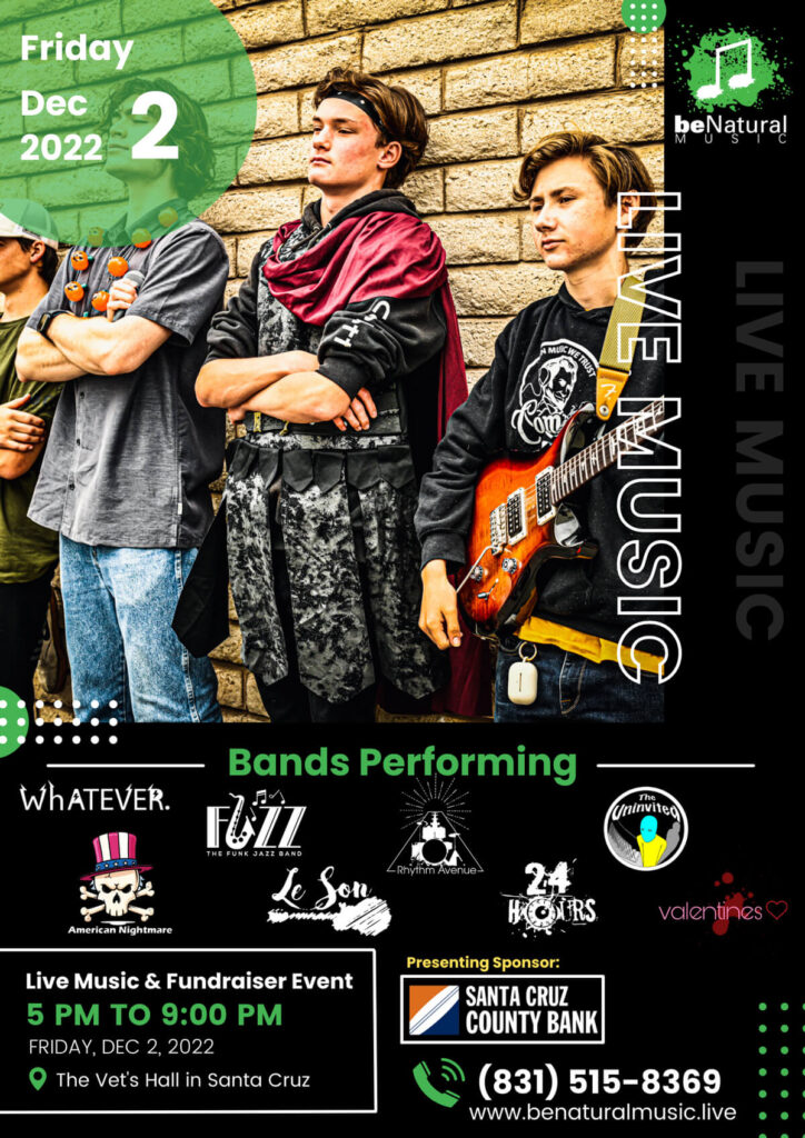 Veterans memorial building in santa cruz - live performance and fundraiser 1