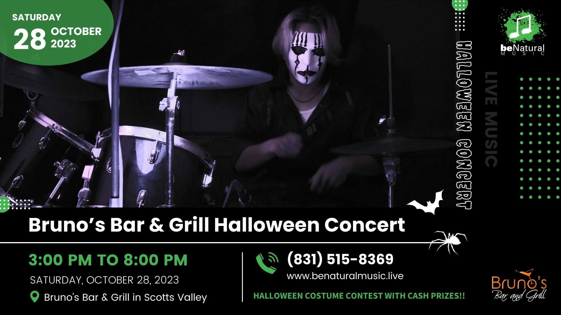 Bruno’s Bar & Grill Halloween Concert in Scotts Valley