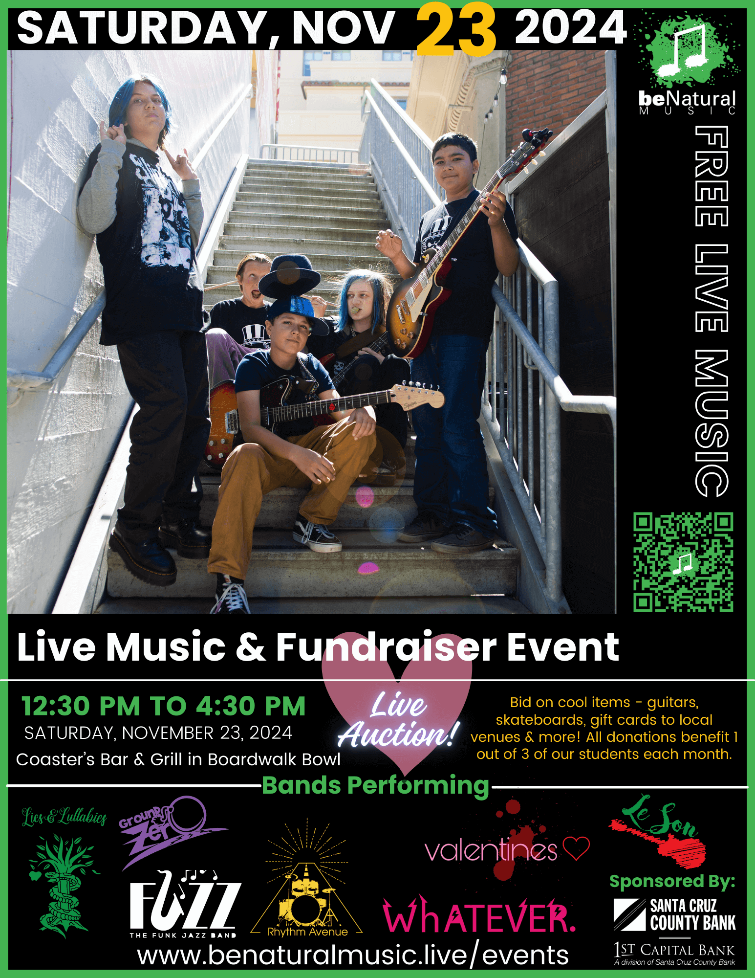Abbott Square Youth Rock & Jazz Bands Live Performance and Live Auction
