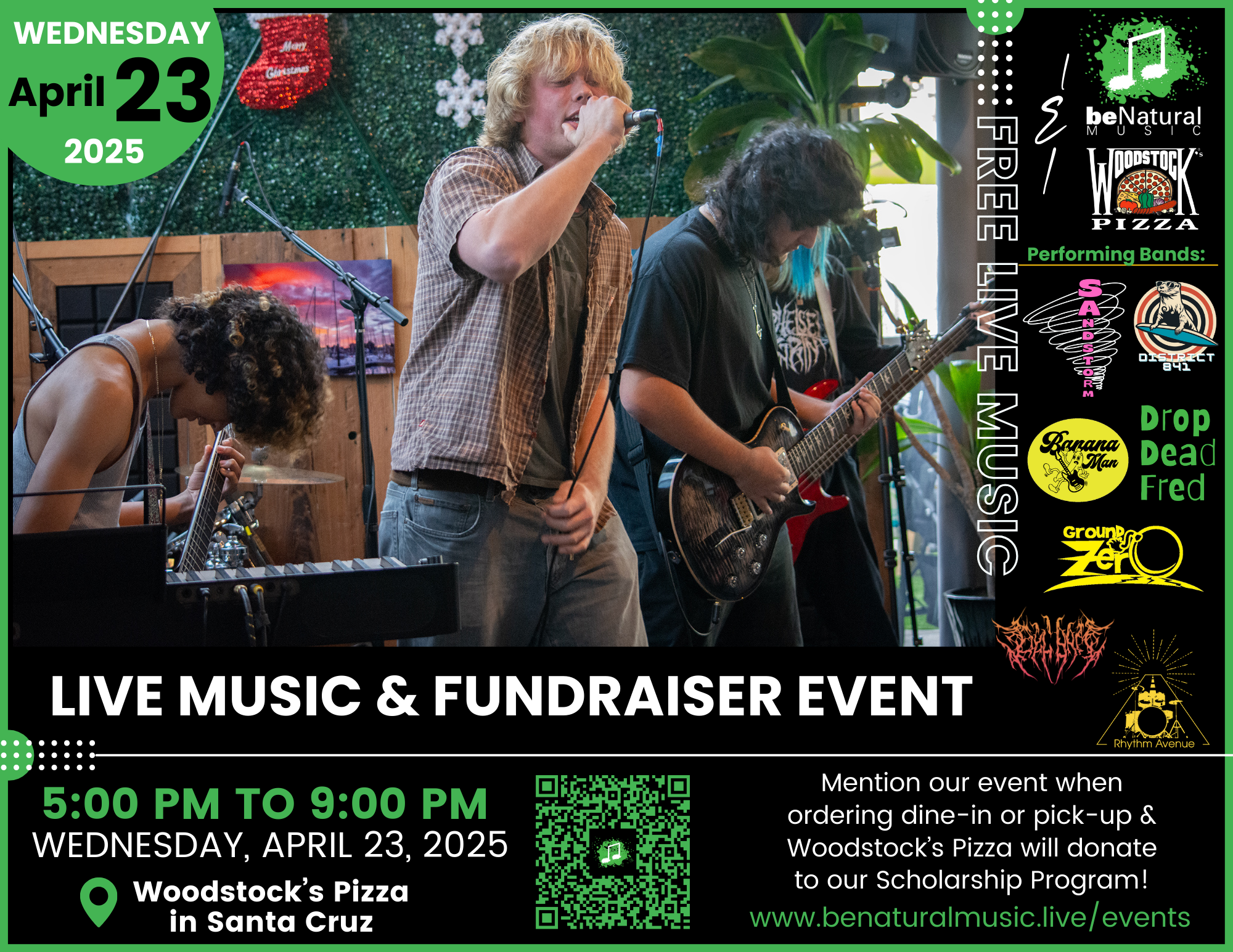 APR 23 2025 WS Santa Cruz Spring Concert & Fundraiser at Woodstock Pizza