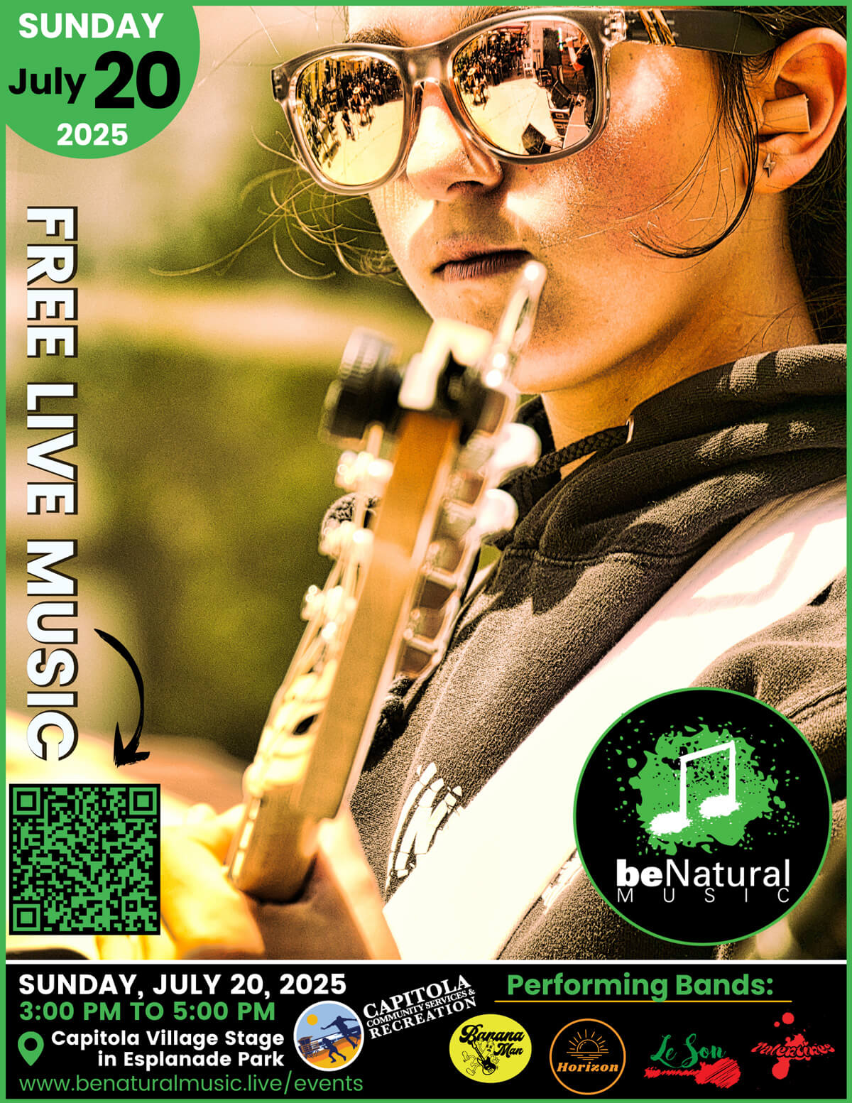live-music-july-20-2025-flier-new Live Music July 20, 2025 Flyer