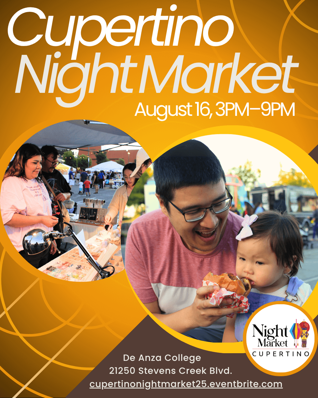 Cupertino Night Market @ De Anza College Flyer