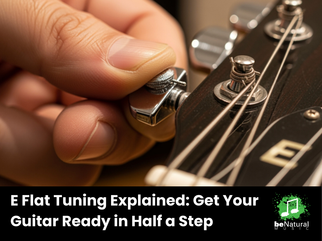 how do i tune my guitar to e flat