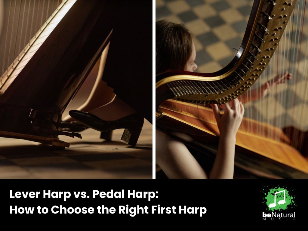 Lever harp vs. Pedal harp: how to choose the right first harp